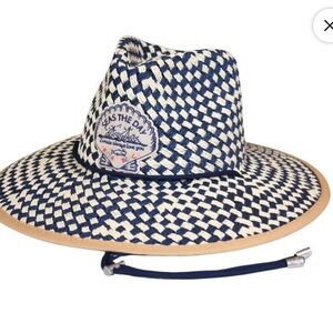 FREYA Seas the Day Lifeguard Straw Hat S/M NWOT $118 Anthropologie Beach